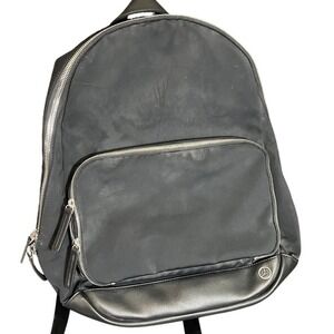 Haerfest Mercedes Benz Backpack Black Nylon Leather Trim Commuter Bag